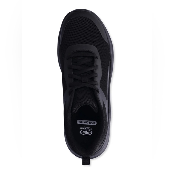 Athletic Works Black Mesh Lace Up Jogger Sneakers 👟 Size Women’s 9 WIDE WIDTH - Picture 1 of 10